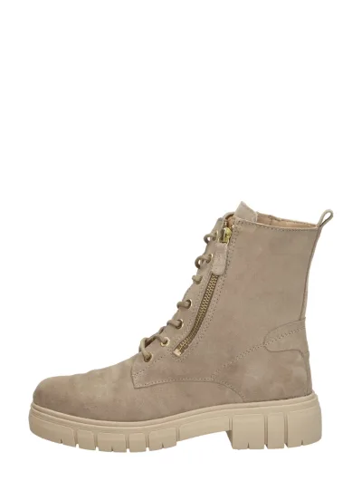 Sub55 Comfort Collection Paige 29, hoge veterschoenen voor dames in beige, foto 1 van 4