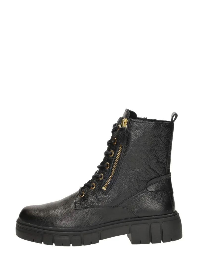 Sub55 Comfort Collection Paige 29, hoge veterschoenen voor dames in zwart