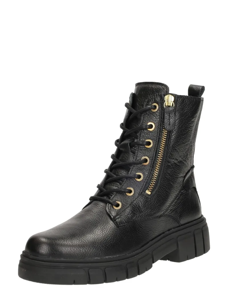 Sub55 Comfort Collection Paige 29, hoge veterschoenen voor dames in zwart, foto 2 van 2