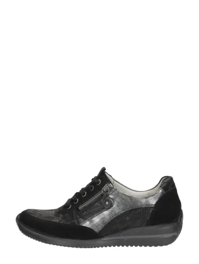 Waldläufer Himona, lage veterschoenen voor dames in zwart, foto 1 van 4