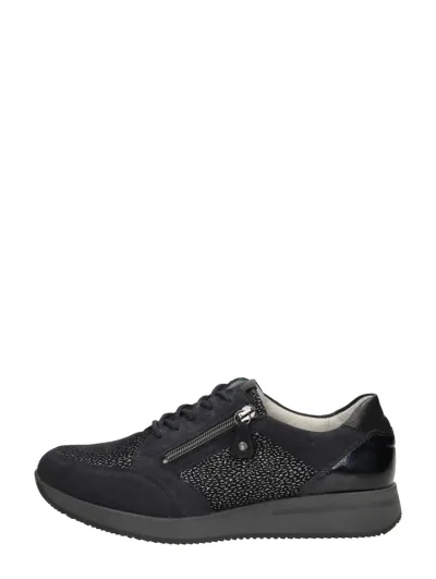 Waldläufer H-Agnes, lage veterschoenen voor dames in blauw, foto 1 van 4