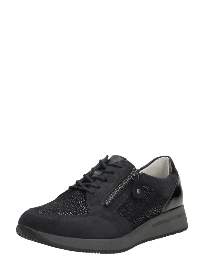 Waldläufer H-Agnes, lage veterschoenen voor dames in blauw, foto 2 van 2