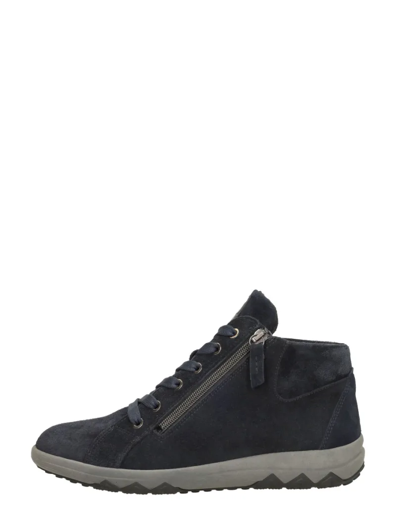 Waldläufer H-Teresa, hoge veterschoenen voor dames in blauw
