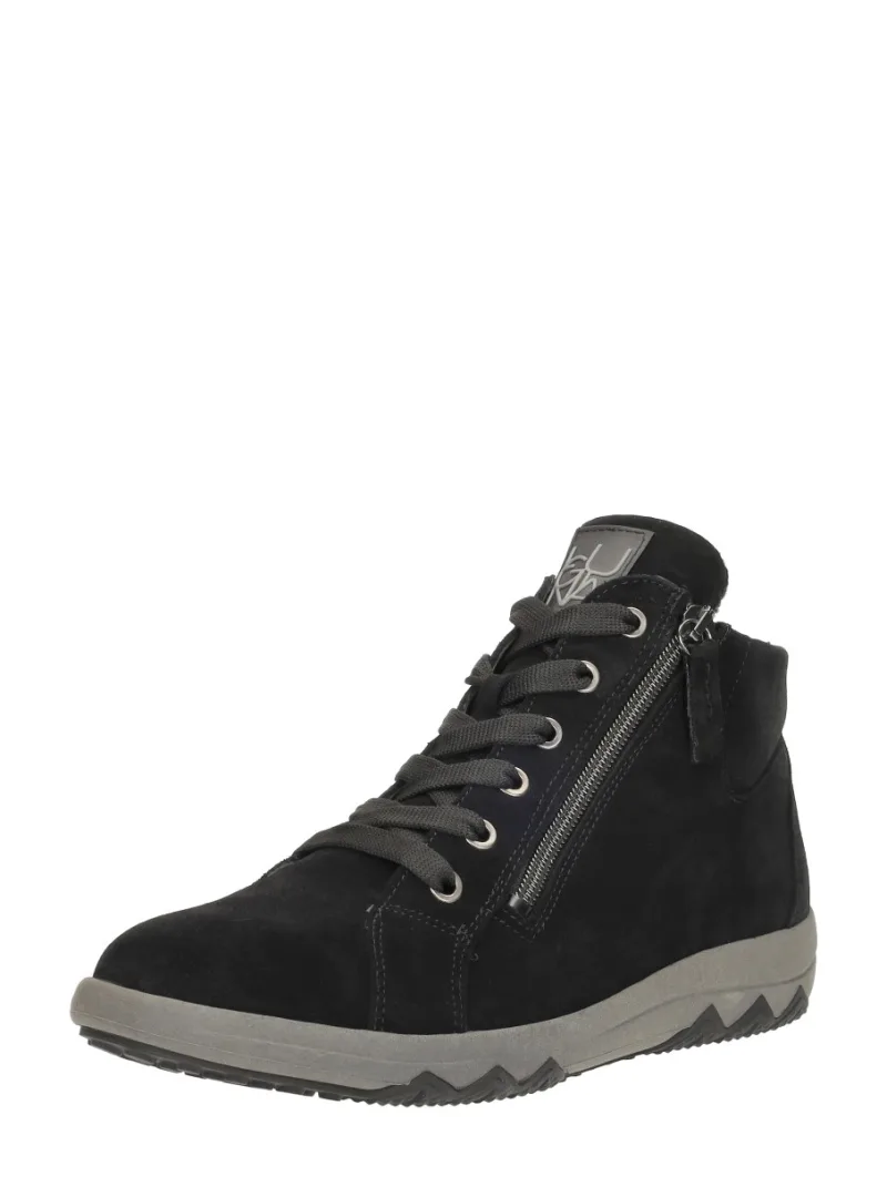 Waldläufer H-Teresa, hoge veterschoenen voor dames in zwart, foto 2 van 2
