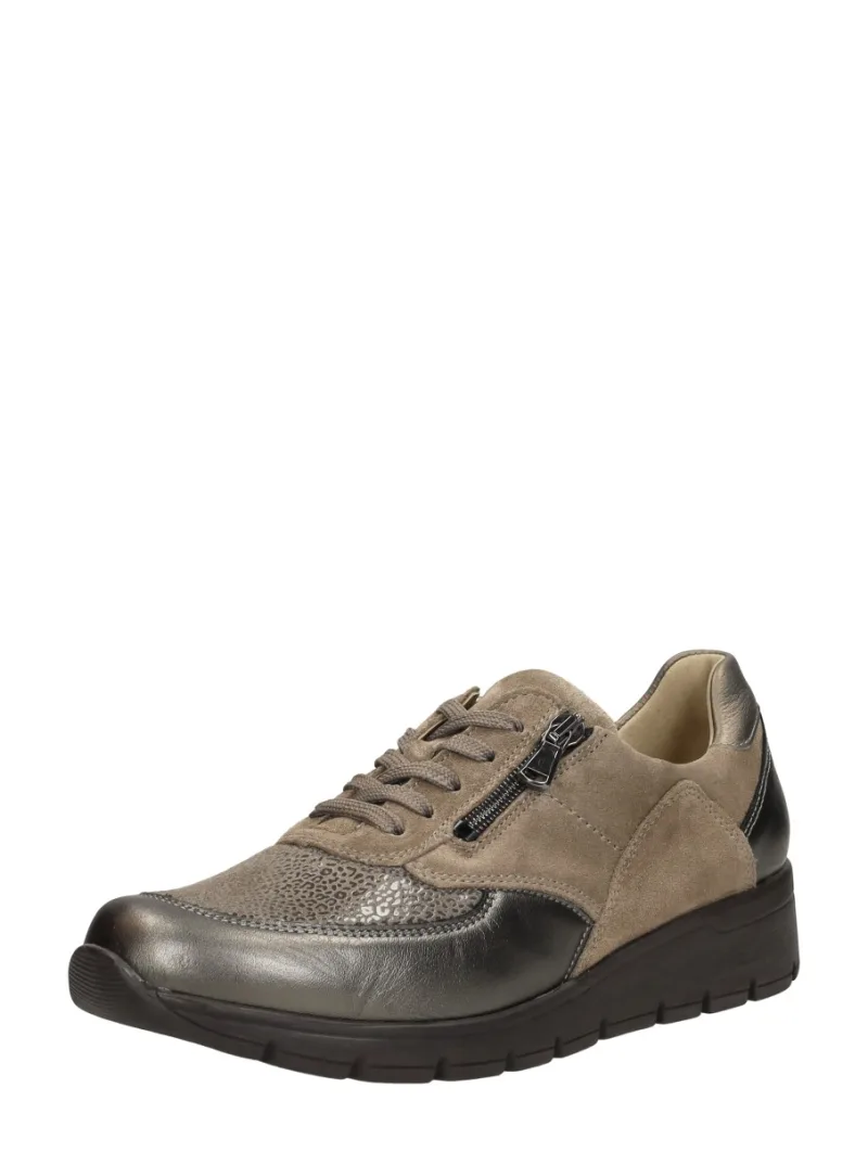 Waldläufer K-Ramona, lage veterschoenen voor dames in taupe, foto 2 van 2