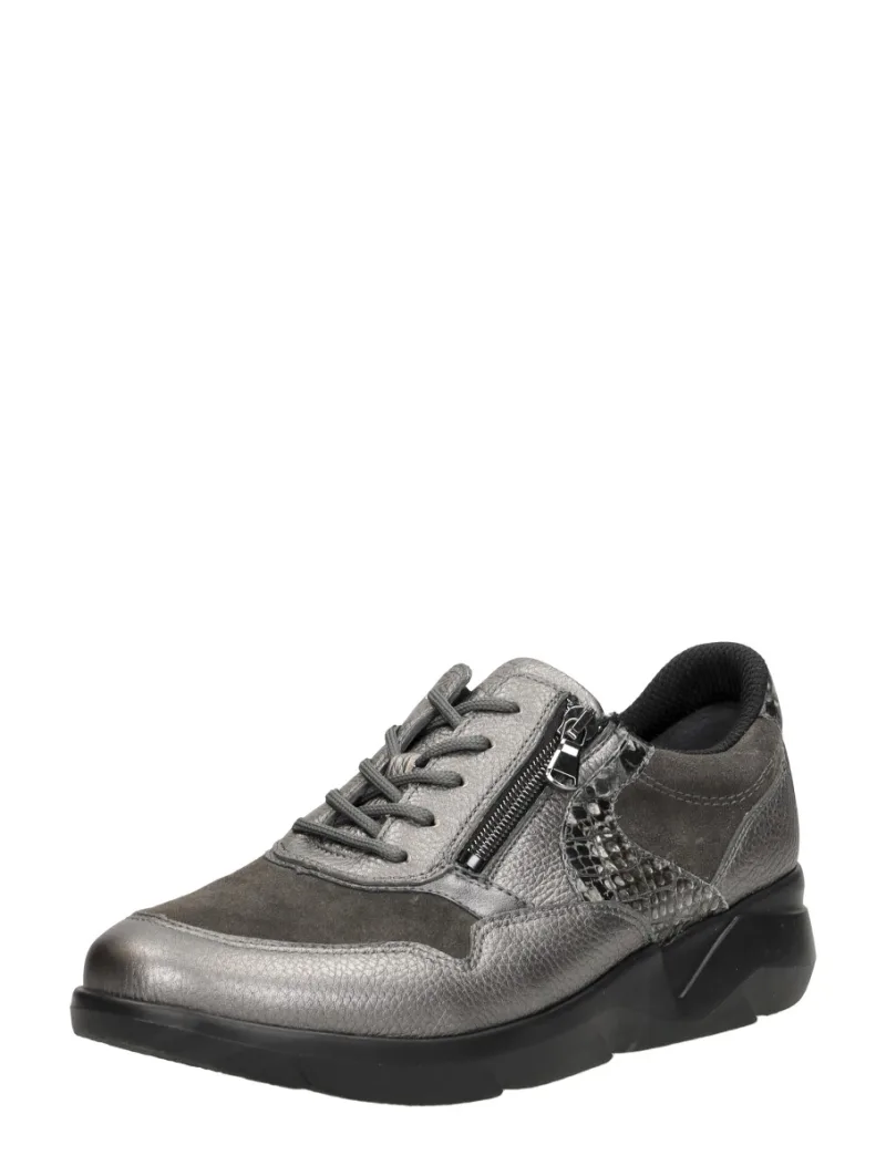 Waldläufer K-Funky zilver, lage veterschoenen voor dames in zilverkleur, foto 2 van 2