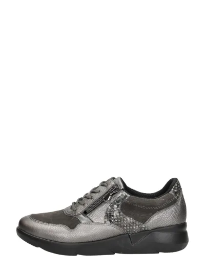 Waldläufer K-Funky zilver, lage veterschoenen voor dames in zilverkleur, foto 1 van 4