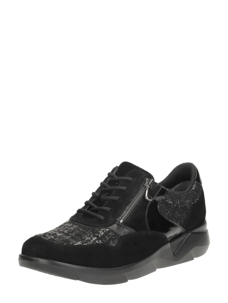 Waldläufer K-Funky, lage veterschoenen voor dames in zwart, foto 2 van 2