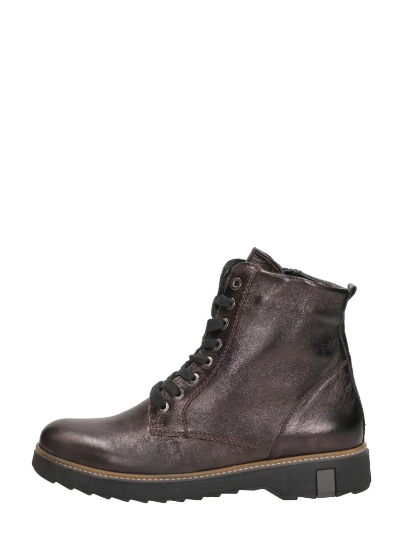 Waldläufer Kitomi, hoge veterschoenen voor dames in bordeaux