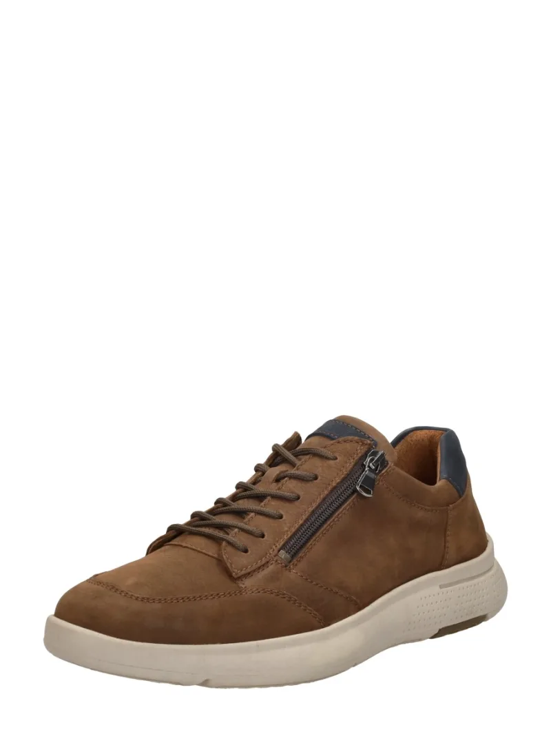 Waldläufer Heiko, lage veterschoenen voor heren in cognac, foto 2 van 2