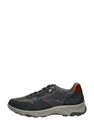 Waldläufer H-Max, lage veterschoenen voor heren in blauw, foto 1 van 4