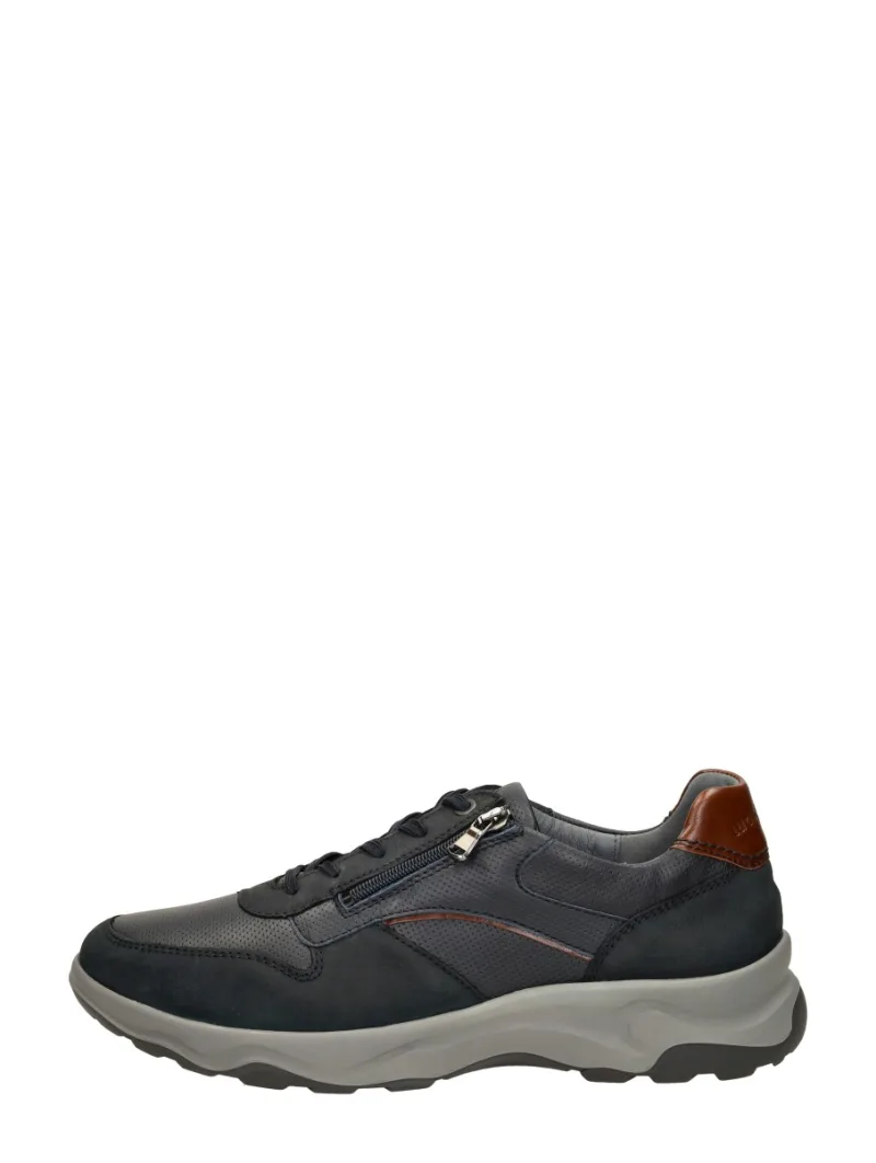 Waldläufer H-Max, lage veterschoenen voor heren in blauw