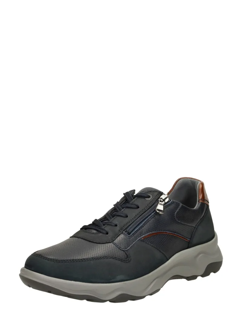 Waldläufer H-Max, lage veterschoenen voor heren in blauw, foto 2 van 2