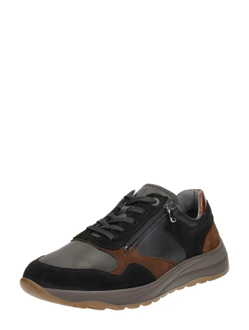Waldläufer K-John, lage veterschoenen voor heren in zwart, foto 2 van 2