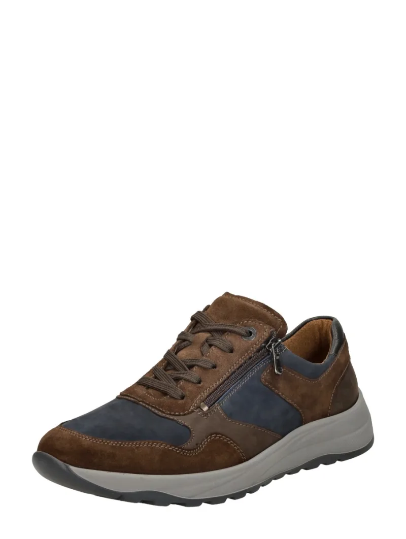 Waldläufer K-John, lage veterschoenen voor heren in cognac, foto 2 van 2