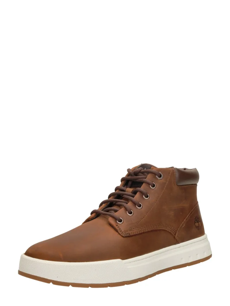 Timberland Maple Grove Mid, hoge veterschoenen voor heren in cognac, foto 2 van 2