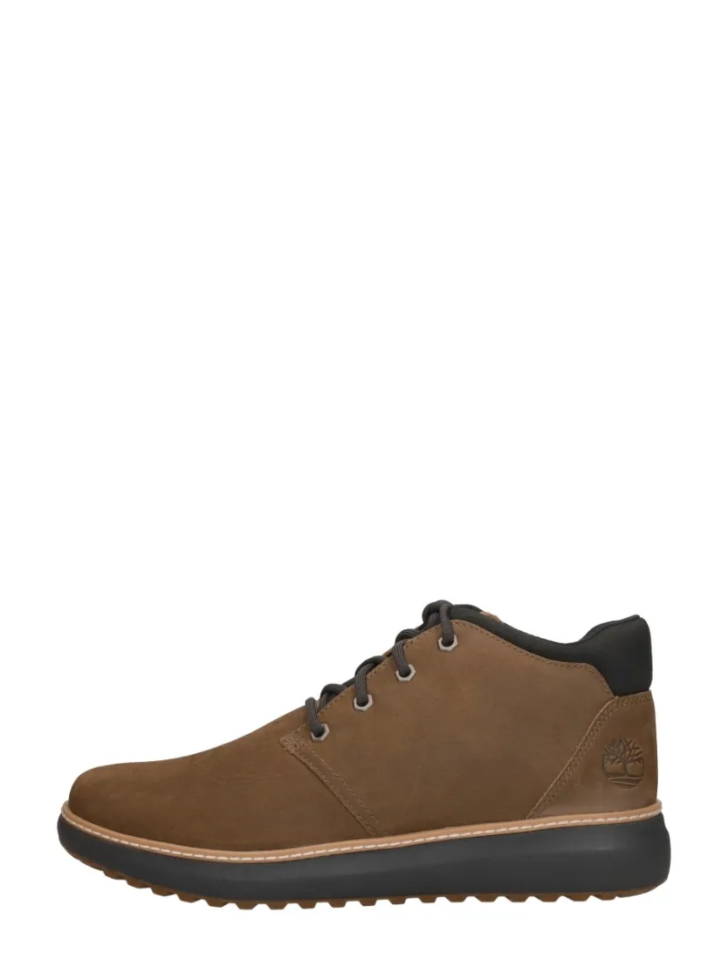 Timberland Hudson Road Mid, hoge veterschoenen voor heren in cognac
