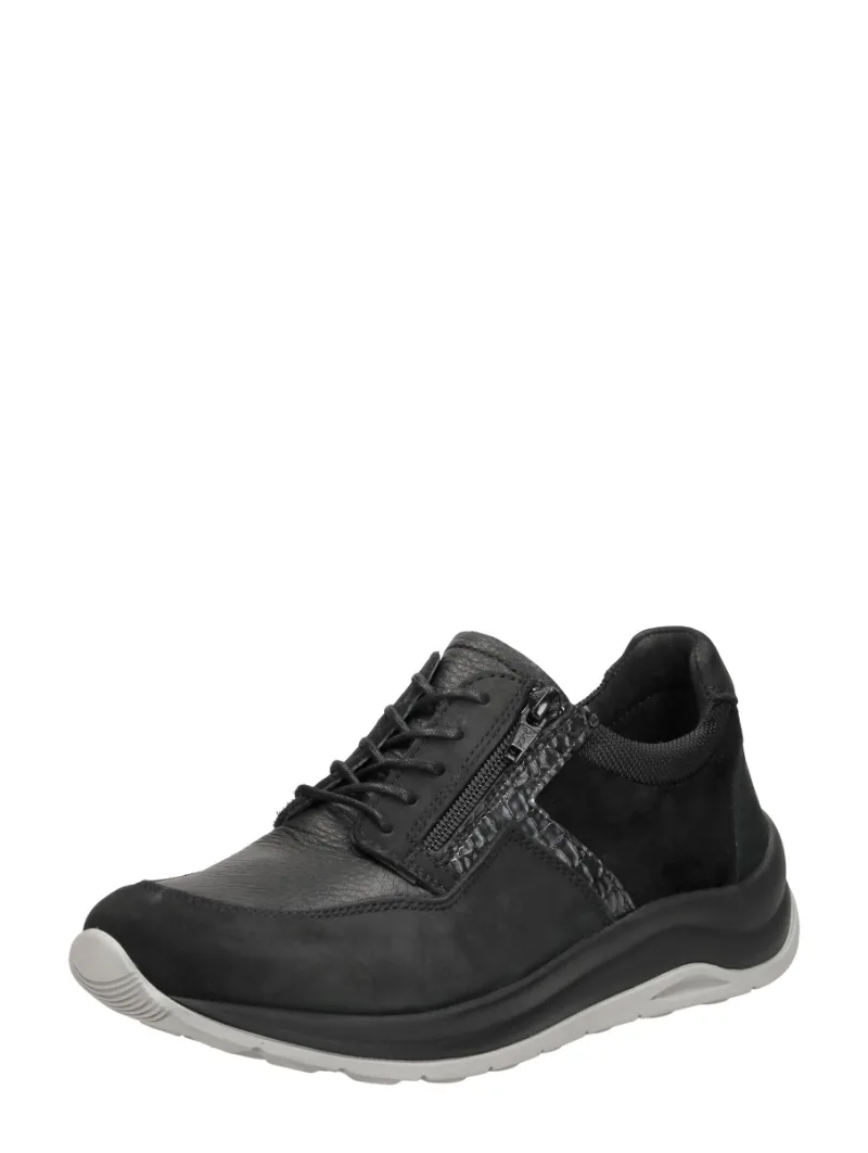 Wolky Comrie, lage veterschoenen voor dames in zwart, foto 2 van 2