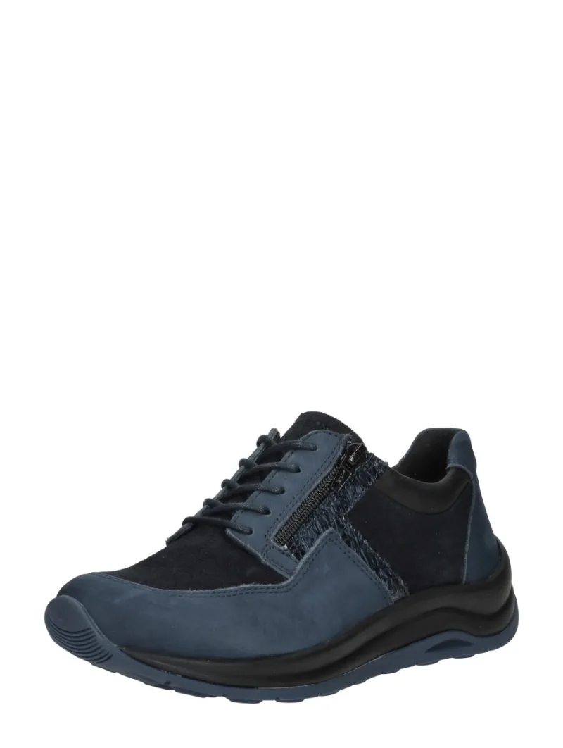 Wolky Comrie, lage veterschoenen voor dames in blauw, foto 2 van 2
