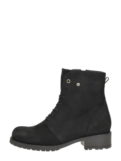 Wolky Quinta, hoge veterschoenen voor dames in zwart, foto 1 van 4