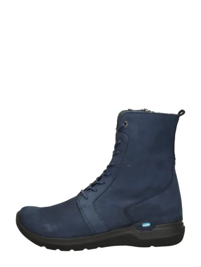 Wolky Viper, hoge veterschoenen voor dames in blauw, foto 1 van 4