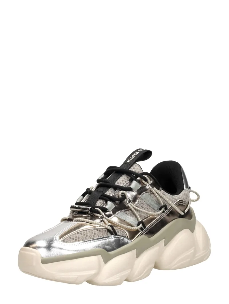 Steve Madden Spectator zilver, lage sneakers voor dames in zilverkleur, foto 2 van 2