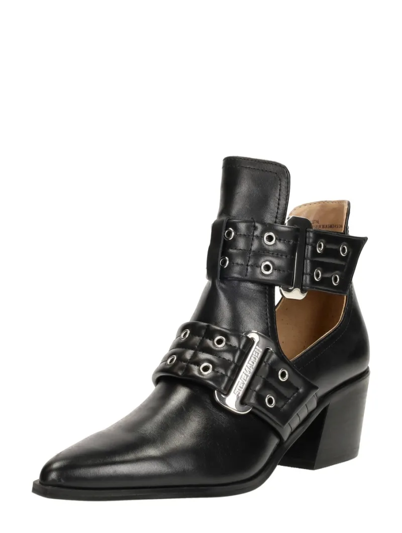 Steve Madden Grazia, enkellaarsjes hak voor dames in zwart, foto 2 van 2
