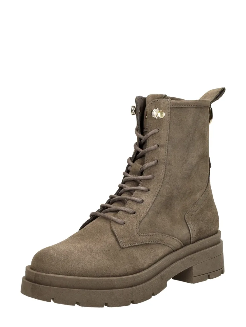 Red Rag Veterschoenen Hoog, hoge veterschoenen voor dames in taupe, foto 2 van 2