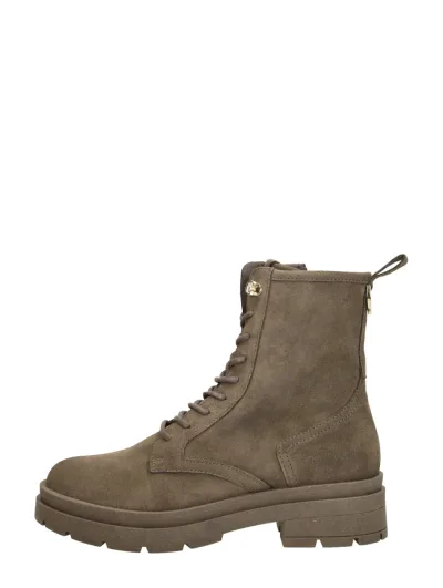 Red Rag Veterschoenen Hoog, hoge veterschoenen voor dames in taupe, foto 1 van 4