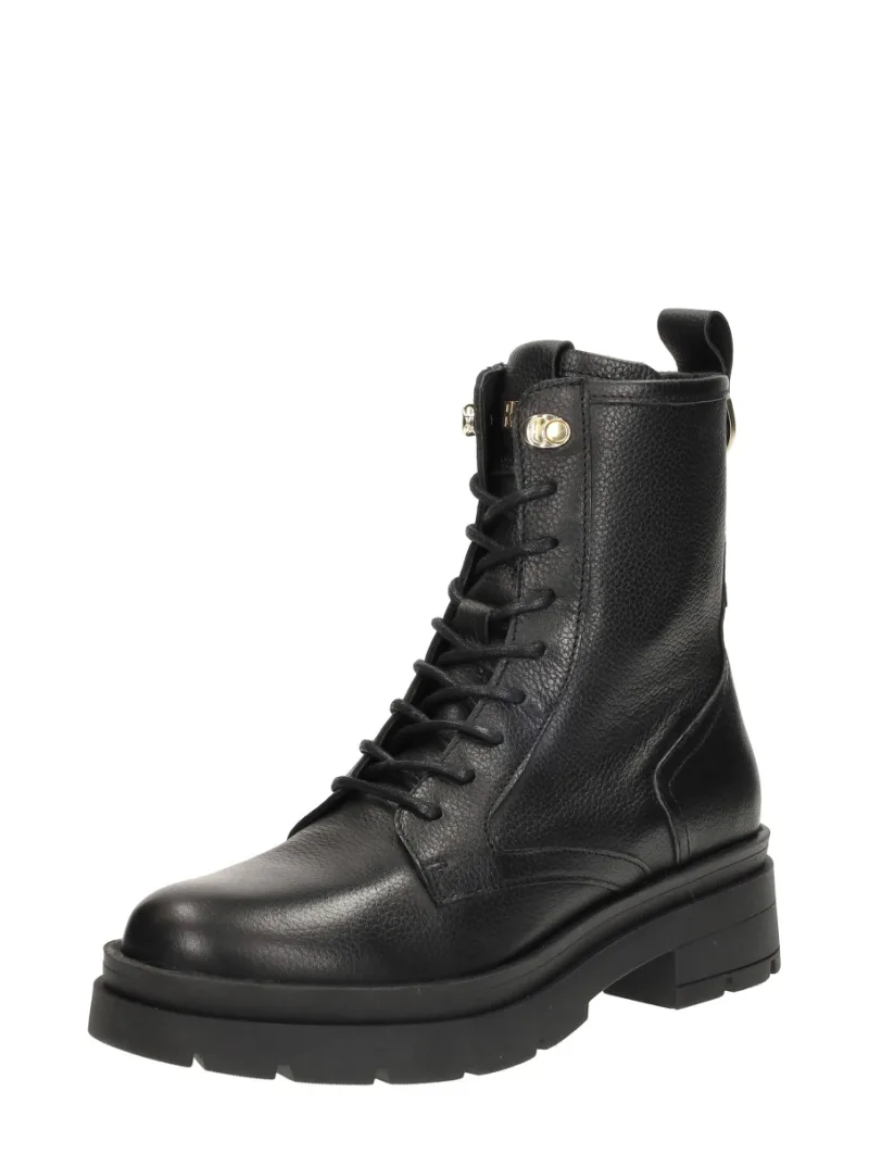 Red Rag Veterschoenen Hoog, hoge veterschoenen voor dames in zwart, foto 2 van 2