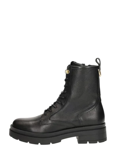 Red Rag Veterschoenen Hoog, hoge veterschoenen voor dames in zwart, foto 1 van 4