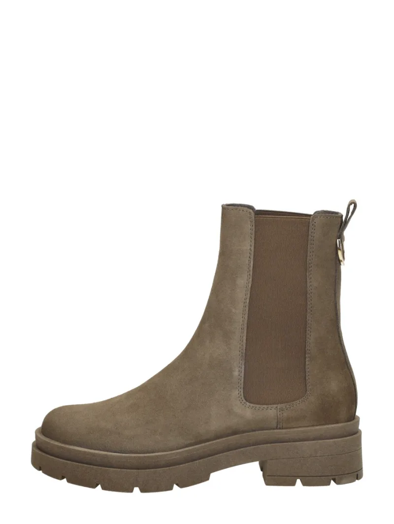 Red Rag Enkellaarsjes Plat, enkellaarsjes plat voor dames in taupe