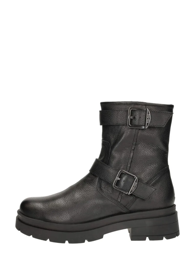 Red Rag Enkellaarsjes Plat, enkellaarsjes plat voor dames in zwart