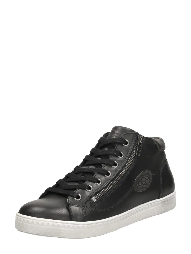 Aqa Veterschoenen Hoog, hoge veterschoenen voor dames in zwart, foto 2 van 2