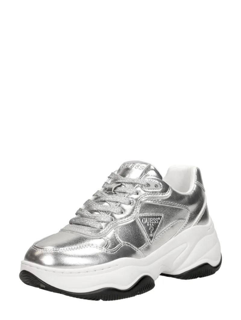 Guess Happy zilver, lage sneakers voor dames in zilverkleur, foto 2 van 2