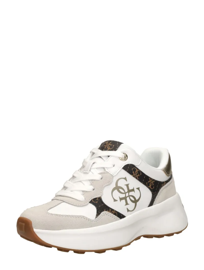 Guess Luckei, lage sneakers voor dames in wit, foto 2 van 2