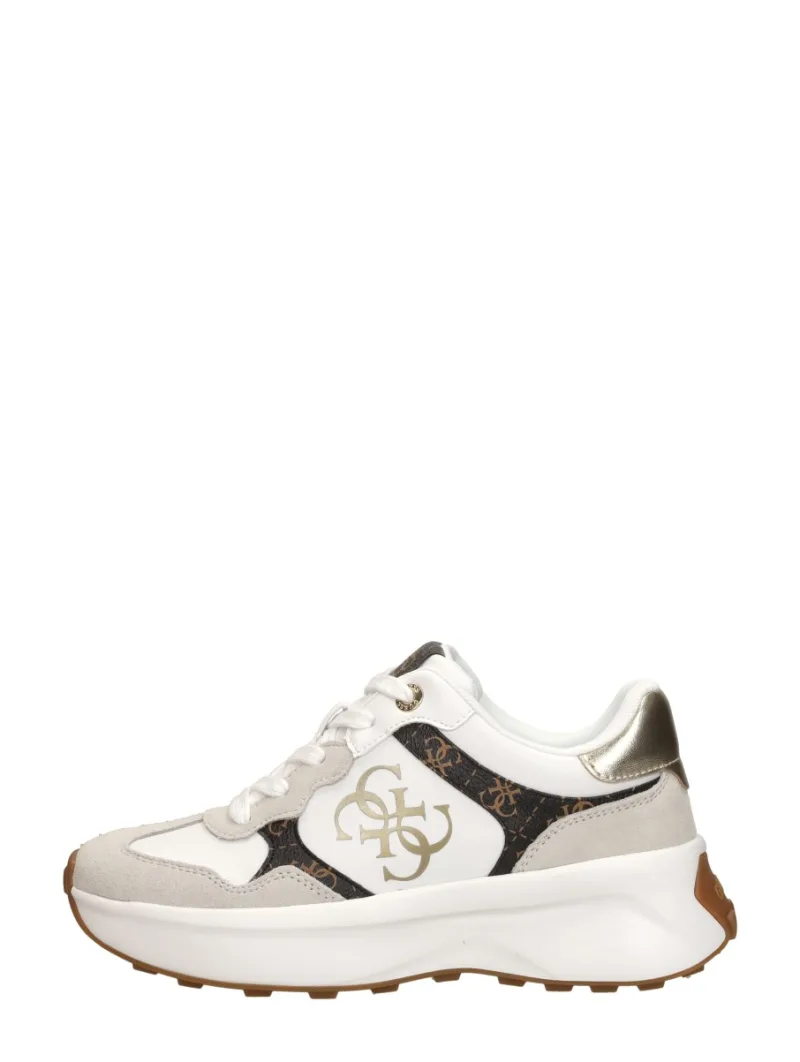 Guess Luckei, lage sneakers voor dames in wit