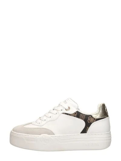 Guess Swole, lage sneakers voor dames in wit, foto 1 van 4