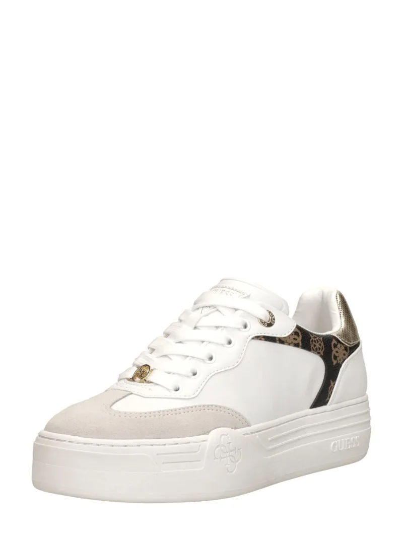 Guess Swole, lage sneakers voor dames in wit, foto 2 van 2