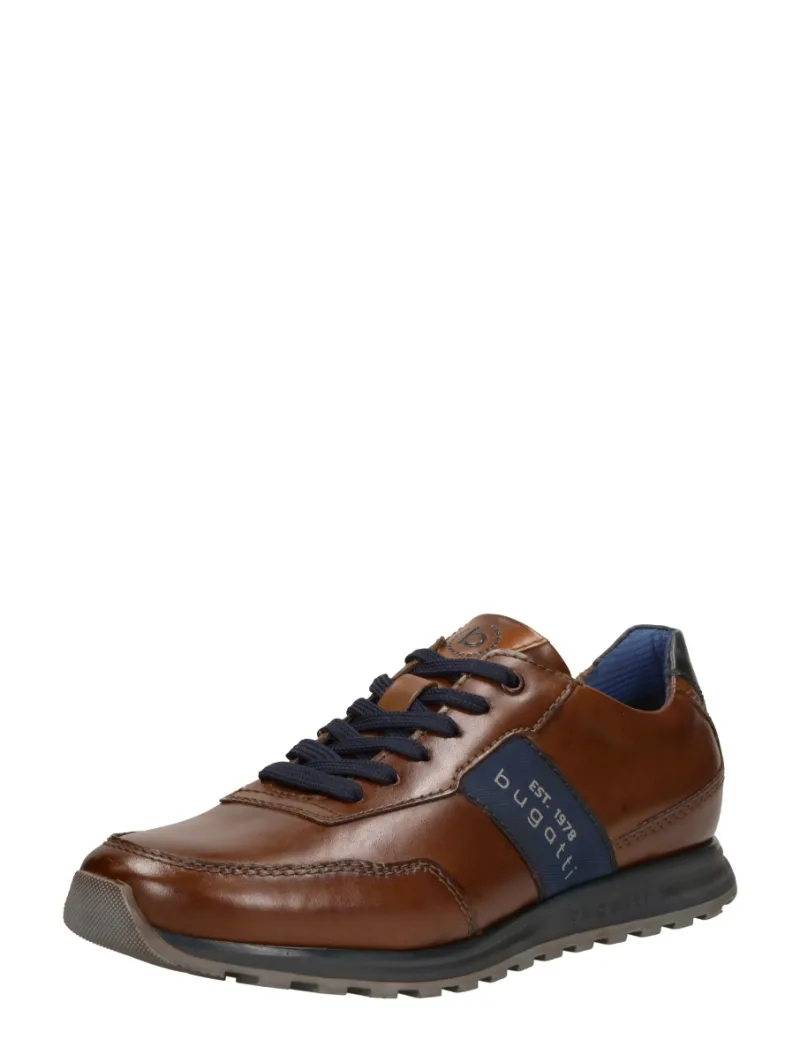 Bugatti Cirino, lage veterschoenen voor heren in cognac, foto 2 van 2