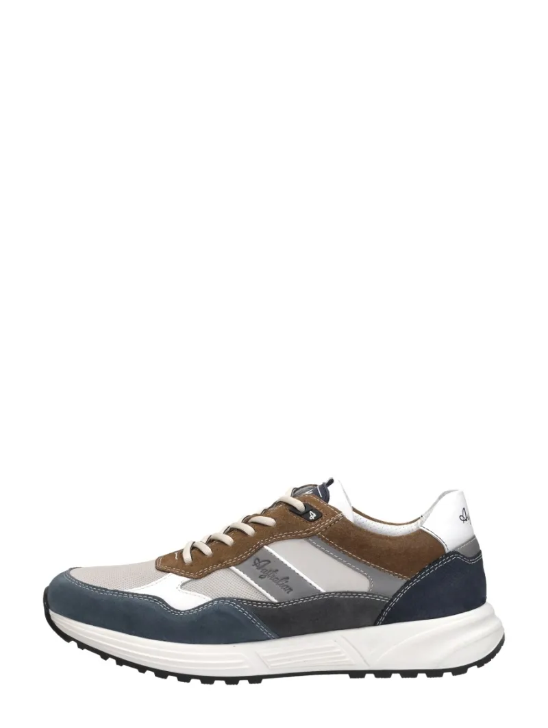 Australian Grants - Flexmove, lage veterschoenen voor heren in blauw