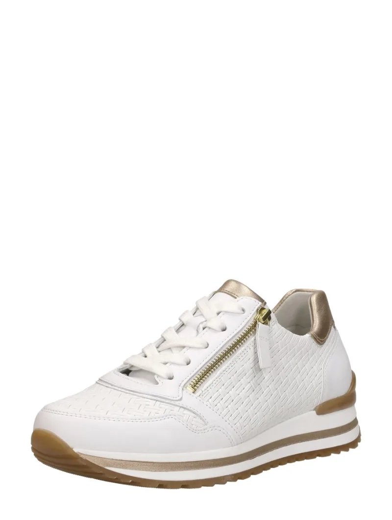 Gabor Sneakers Laag, lage veterschoenen voor dames in wit, foto 2 van 2