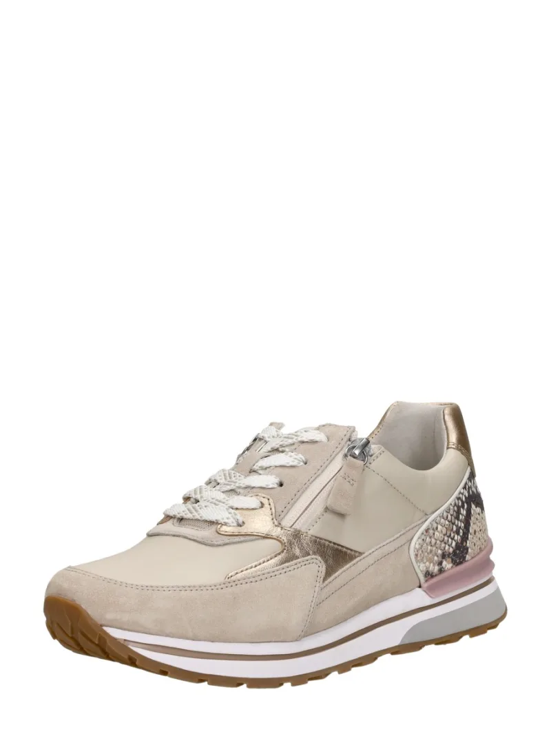 Gabor Sneakers Laag, lage veterschoenen voor dames in beige, foto 2 van 2