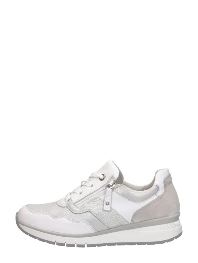 Gabor Sneakers Laag Met Stretch, lage veterschoenen voor dames in wit, foto 1 van 4