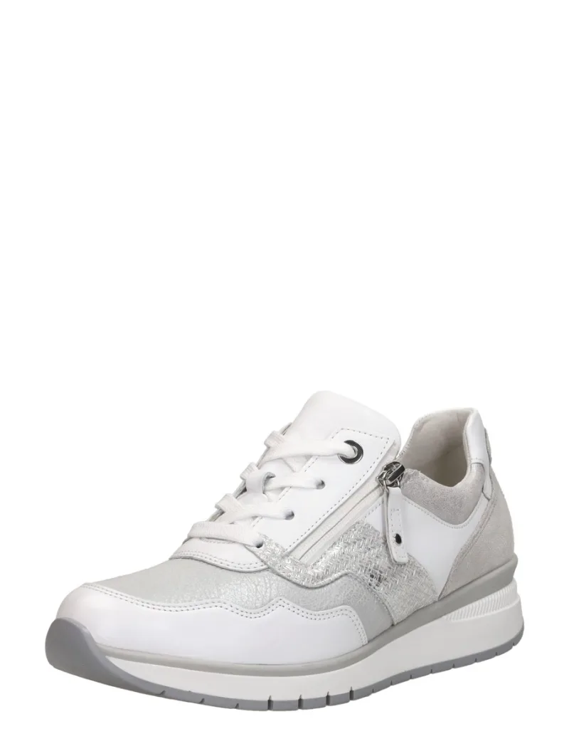 Gabor Sneakers Laag Met Stretch, lage veterschoenen voor dames in wit, foto 2 van 2