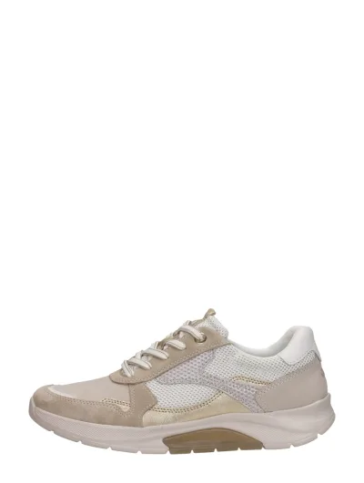 Gabor Rollingsoft, lage veterschoenen voor dames in beige, foto 1 van 4