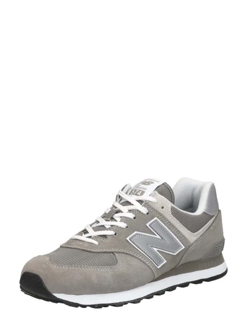 New Balance 574, lage sneakers voor heren in grijs, foto 2 van 2