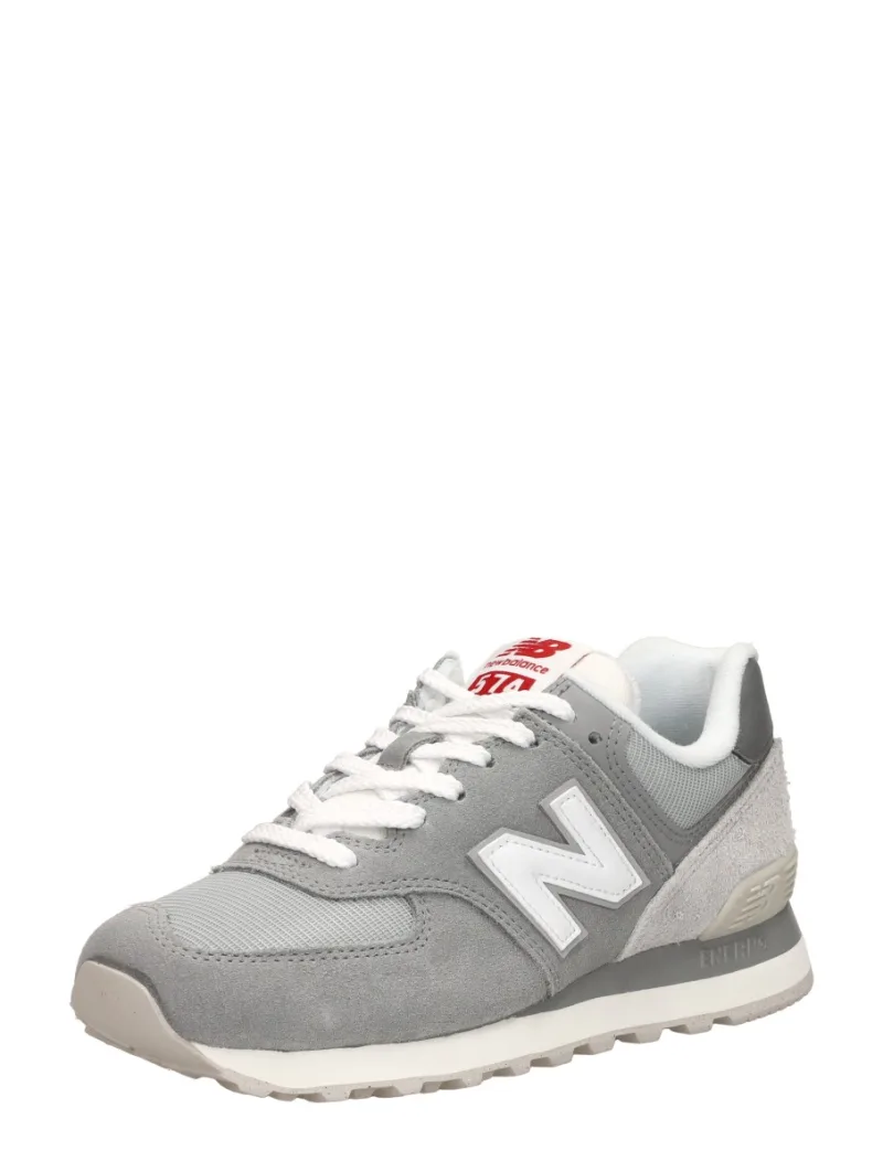 New Balance 574, lage sneakers voor dames in grijs, foto 2 van 2