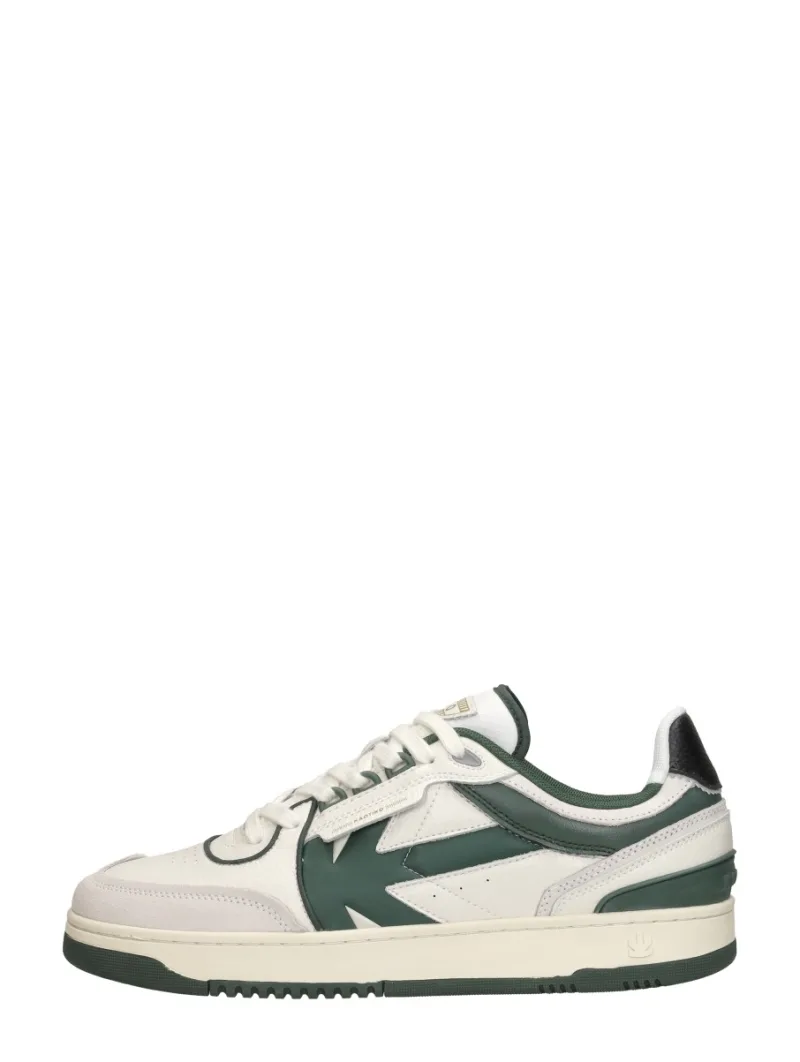 Kaotiko Boston Piping, lage sneakers voor heren in wit