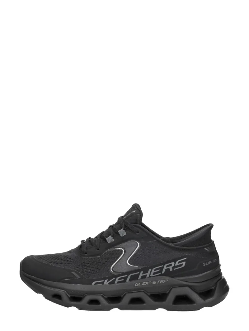 Skechers Slip-Ins: Glide-Step Altus, lage veterschoenen voor dames in zwart